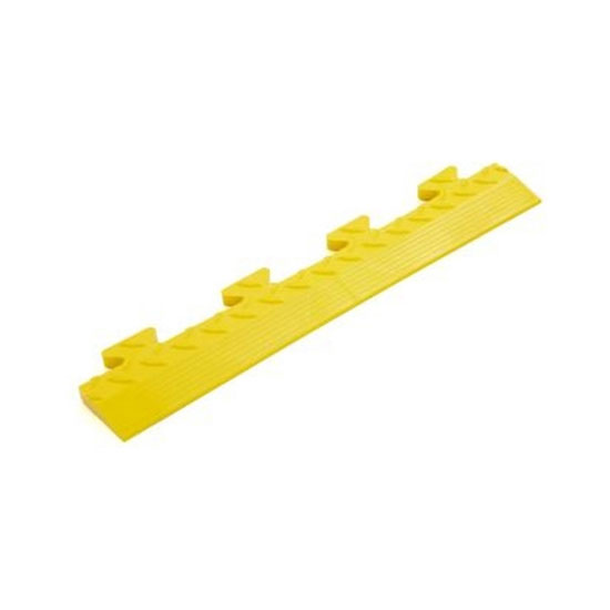 Yellow Diamond Plate MALE Edge Ramp For Your Workshop