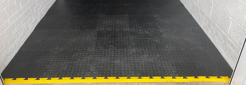 MotoMat Diamond Plate Temporary Floor Tiles