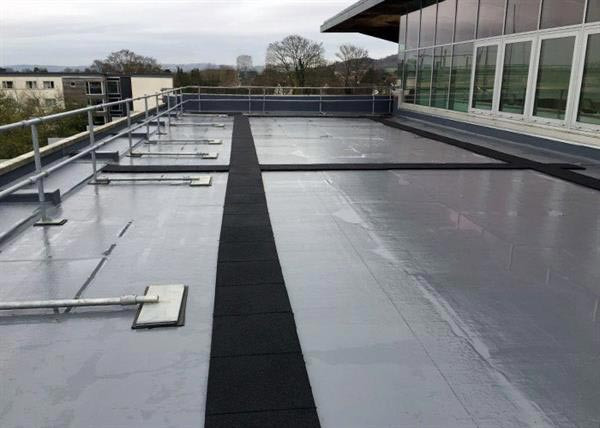 Built up felt roofing